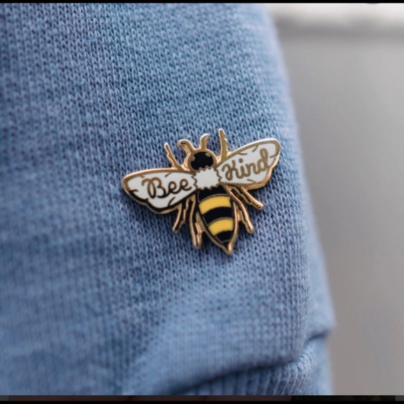 Bee Kind Enamel Pin - Picture 2 of 3